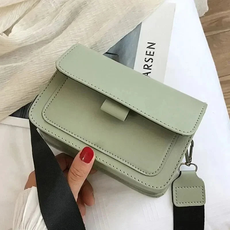 Women’s PU Leather Crossbody Bag – Fashion Shoulder Messenger Handbag