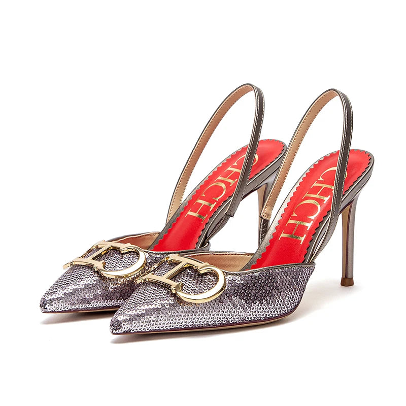 LuxeMuse™ CHCH Strappy Platform Heels