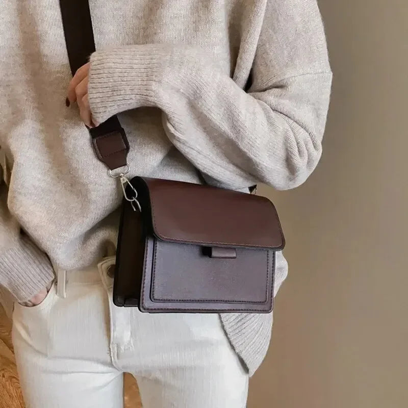 Women’s PU Leather Crossbody Bag – Fashion Shoulder Messenger Handbag