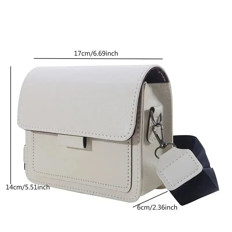 Women’s PU Leather Crossbody Bag – Fashion Shoulder Messenger Handbag