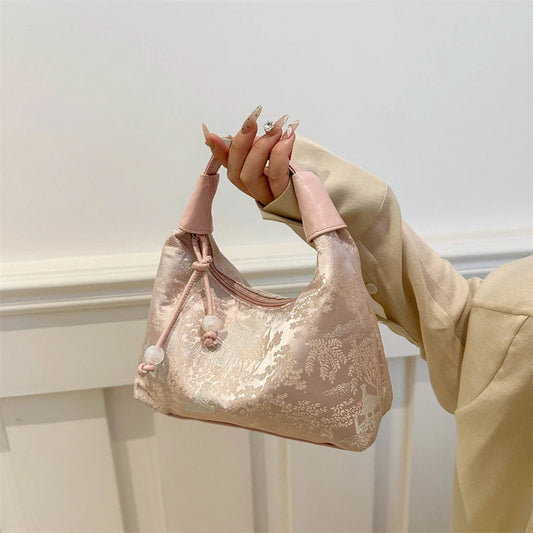 Chinese Embroidered Crossbody Tote Bag