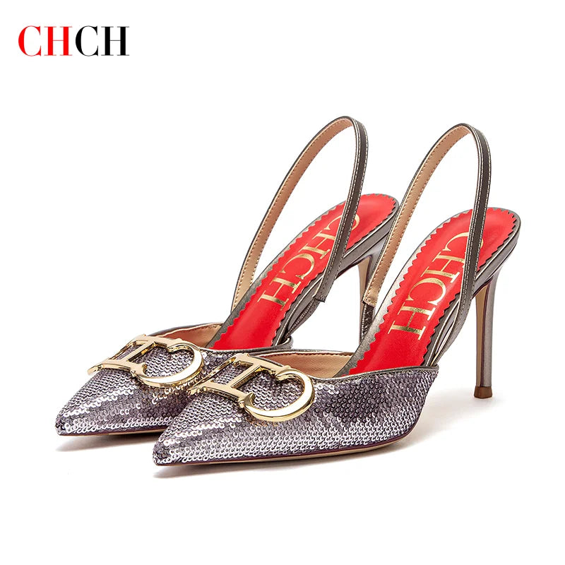 LuxeMuse™ CHCH Strappy Platform Heels