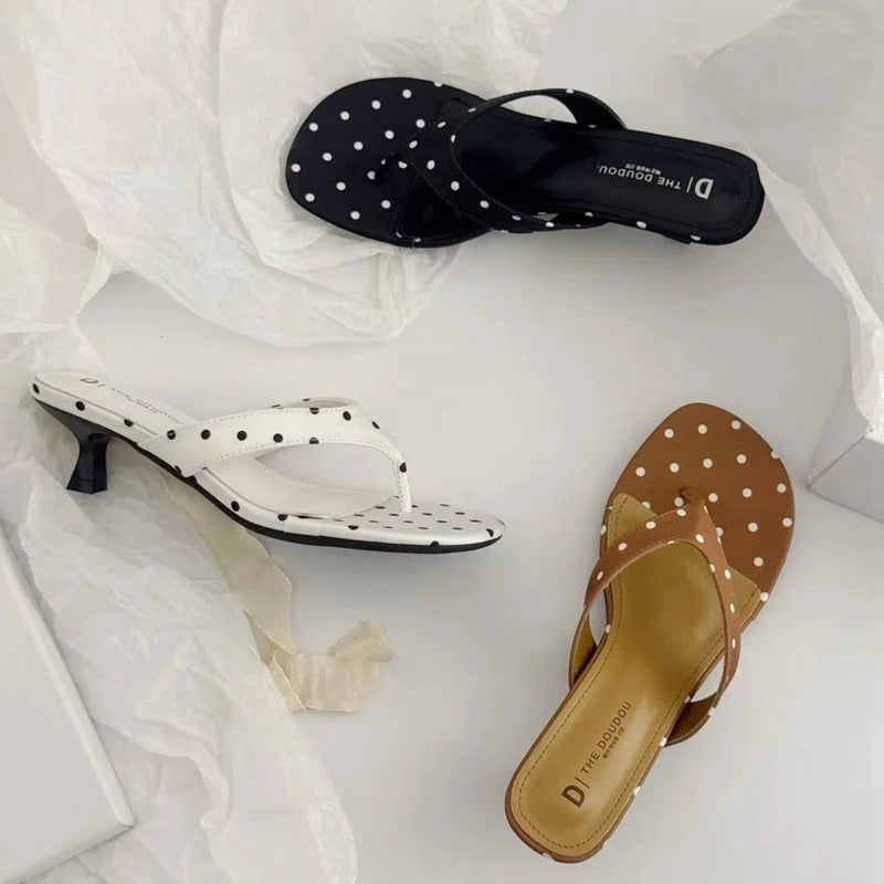 EcoStep™ Elegant Heel Flip Flops – Women’s Summer Slip-On Sandals