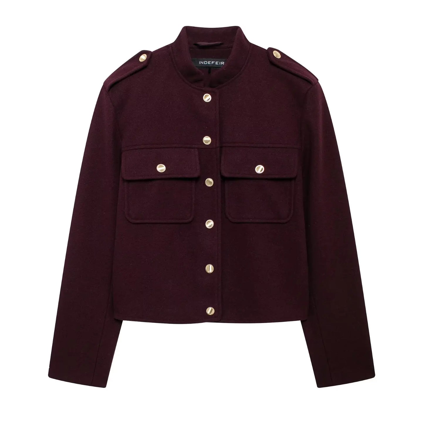 Women's Classic Button-Up Autumn Jacket