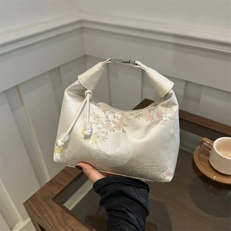 Chinese Embroidered Crossbody Tote Bag